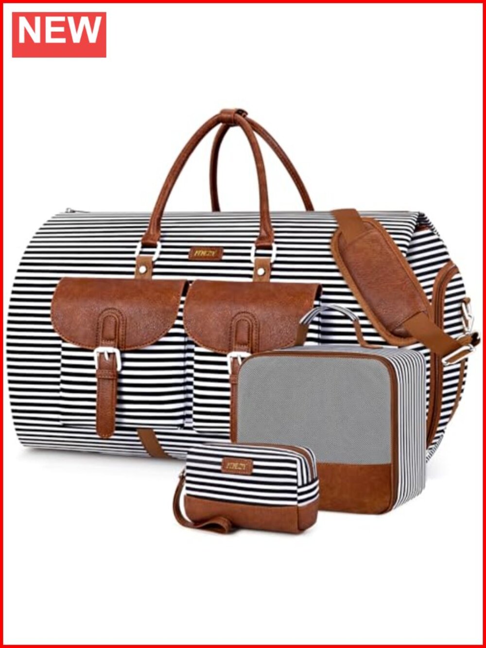 Convertible 2-in-1 Travel Garment Duffel Bag 56L Carry On Suit Bag with